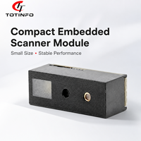 TOTINFO - Módulo Escáner de Códigos de Barras 1D/2D QR con Sensor CMOS USB de Alta Velocidad, Garantía de 2 Años, Soporte SDK, 120 fps, Negro, en Stock