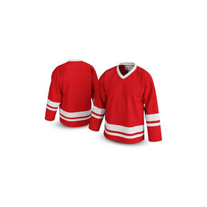 Camiseta de Práctica de Hockey sobre Hielo de Poliéster 100% de la Serie Verano, Nombre del Equipo en la Parte Delantera, Logotipo, Corte Automatizado, Secado Rápido, Servicio OEM Disponible - Product Image 5