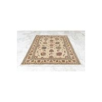 Silk & Wool Blend Hand Woven Tabriz Floral Carpet Rug 154x200 cm