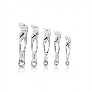 KNIPEX 5-Piece Chrome-Plated Multifunction <b>Pliers</b> Wrench <b>Set</b> with Roll-Up Pouch - Product Image 3