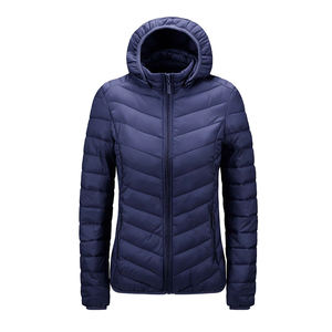 แจ็คเก็ตขน2025มีฮู้ดสำหรับผู้หญิง, แจ็คเก็ตขนเป็ดน้ำหนักเบามีฮู้ดสำหรับฤดูหนาว - Product Image 1