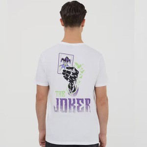 เสื้อยืดผ้าคอตตอนพิมพ์โลโก้ได้ตามต้องการเสื้อยืดลำลองสำหรับทั้งชายและหญิง - Product Image 4