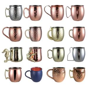 Tasses à mules de Moscou en métal martelé personnalisées en gros pour boissons - Product Image 3