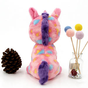 Peluche de Unicornio Personalizado Rosa Multicolor Tie-Dye, Juguete de Peluche Suave y Esponjoso de 31cm-50cm, Unisex para Niños de 2 a 4 Años - Product Image 4