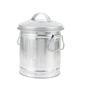 <strong>Decorative</strong> Recycle Galvanized Waste Bin Outdoor Trash Bin Metal Dustbin Public <strong>Garbage</strong> <strong>Can</strong> <strong>for</strong> Washroom Best Selling. - Product Image 5