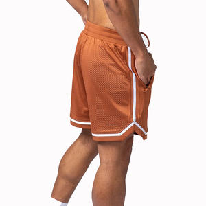 Vente directe d'usine Short de basket-ball 100% coton de haute qualité Marque personnalisée Design solide Technique teinte unie Prix de gros - Product Image 3