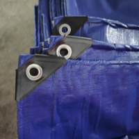 Bâche en PE imperméable, résistante, pour extérieur, avec œillets renforcés résistants aux UV