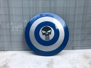 Unisher avenge ชุดคอสเพลย์โล่กลมกัปตันอเมริกา, อุปกรณ์เสริมโล่โลหะชุดซูเปอร์ฮีโร่เครื่องแต่งกายฮาโลวีนชุดคอสเพลย์ความคิด - Product Image 5