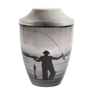 Urnas de cremación de hierro con hermosa pegatina de diseño de doble corazón Anillo de oro y acabado de color rojo para cenizas humanas - Product Image 4