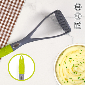 Food Grade Silicone Potato Masher Heat Resistant Long Handle Vegetable Fruit Mashing Tool Non Stick Kitchen Utensil - Product Image 2
