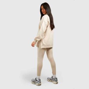 Y2K estilo Hip Hop Streetwear sudaderas con capucha SweatSuit Tops Bottoms para niñas máscara de cuello alto a prueba de viento jerseys reversibles invierno ligero - Product Image 2