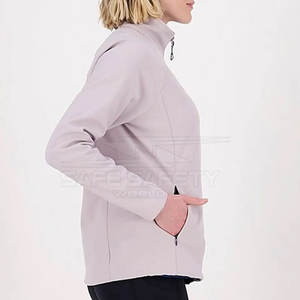 Veste souple à capuche légère pour femme respirante et plus chaude pour la randonnée Veste d'extérieur coupe-vent pour l'eau - Product Image 4