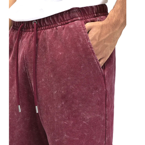 Corredores de hombre cómodos personalizados profesionales OEM pana de alta calidad con cintura elástica último estilo un color sólido - Product Image 4