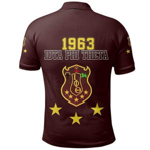 Camiseta Polo Griega para Hombre Iota Phi Theta 1963, Bordada, de Algodón Premium, Top de Fraternidad - Product Image 2