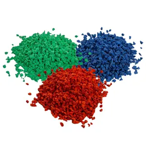 เม็ดยาง EPDM สีสดใสทนทานต่อแรงกระแทกพื้นสนามเด็กเล่นวิ่งคุณภาพสูง1-4มม. - Product Image 1