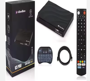 V3โปรกล่องสมาร์ทแอนดรอยด์11ทีวีพร้อมรีโมทควบคุมด้วยเสียงและสายเคเบิลแรม4กิกะไบต์รอม64กิกะไบต์ - Product Image 1