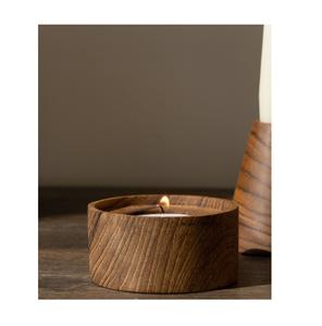 Handmade Wooden <b>Tealight</b> Holder Designed to Bring Gentle Candlelight and Natural Warmth into Any Cozy Home Living Space - Product Image 3