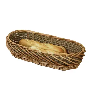 Long Oval Rattan Bread Basket High Quality Premium Jute Bread Basket Elegant For Home Kitchen Beakery Usage In Wholesale