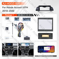 Para Honda Accord 10.ª generación 2018-2022, conjunto de estéreo para coche Android de 12.3 pulgadas, pantalla de navegación, marco base con arnés, GPS integrado, Bluetooth