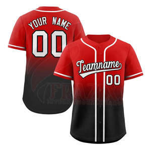 Hot Selling Lightweight Baseball Jersey Customized Logo Printing Breathable Sports Wear Made of Polyester <b>Material</b> - Product Image 1