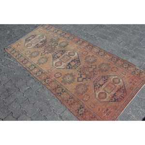 Tapis d'appoint vintage 3x6,46 pieds, tapis turc, tapis à pois marron - Product Image 2
