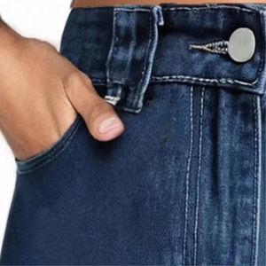 2025 nuevo superventas personalizado de alta calidad holgado 100% algodón corto de mezclilla para mujer con estilo recto, pantalones cortos para mujer - Product Image 3