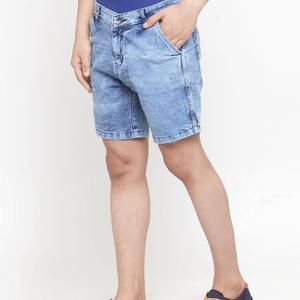 Pantalones Cortos de Mezclilla para Hombre, Corte Ajustado, Tejido Elástico Informal, Ropa Moderna de Verano para Exteriores - Product Image 4