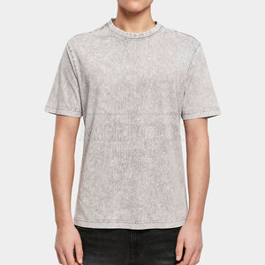 Camiseta de Hombre con Logotipo Personalizado al por Mayor, Lavado Ácido, Manga Corta, Ropa Casual, Camisetas de Hombre con Lavado Ácido - Product Image 5