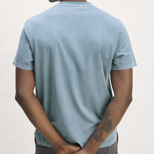 เสื้อยืดผ้าฝ้าย 100% สำหรับผู้ชาย แขนสั้น ใส่สบายในฤดูร้อน สไตล์ลำลองและเท่ห์ เสื้อยืดผู้ชายสไตล์สั่งทำ - Product Image 2