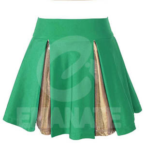 Ensembles jupe et haut deux pièces élastiques, motifs personnalisés, impression par sublimation, uniformes de cheerleading personnalisables, Spandex/Polyester - Product Image 4