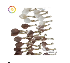 Cuillère sculptée en nacre faite à la main de haute qualité artisanat naturel pour servir du sel Caviar directement exporté fabricant du Vietnam - Product Image 2