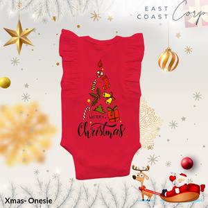 Mameluco de algodón de Navidad Onesie Snap-Up Holiday Style para recién nacidos - Product Image 3
