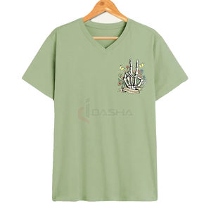 T-shirt imprimé surdimensionné baggy t-shirts graphiques en coton hip pop épaules tombantes t-shirt streetwear vente en gros - Product Image 2