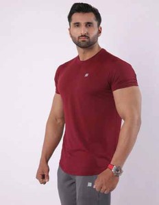 เสื้อยืดผู้ชายไซส์ใหญ่ทรงหลวม ดีไซน์ไหล่ตก เสื้อยืดผู้ชาย สกรีนโลโก้ได้ ผลิตจากผ้าฝ้าย 100% จากบังกลาเทศ - Product Image 1