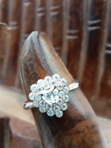 Lujoso anillo de diamante de moissanita personalizado 925 Plata/10K 14K 18K oro blanco banda de boda Pave de moda ajuste para compromiso - Product Image 3