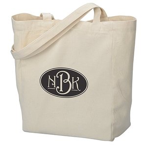 Eco-Friendly Natural <b>Canvas</b> <b>Tote</b> Bag Long PP Fabric Hook Loop Closure Various Plain Letter Screen for Daily Use Advertising - Product Image 1
