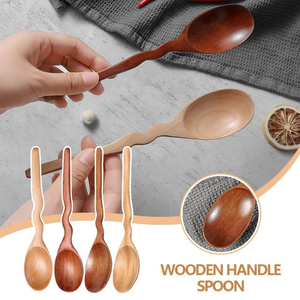 Cuillère en bois de qualité supérieure pour un usage quotidien dans les cuisines domestiques et professionnelles disponible - Product Image 3