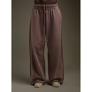 Pantalon décontracté en velours côtelé bleu de haute qualité, imperméable, unisexe, streetwear, ample, pantalon de survêtement épais pour homme, hiver - Product Image 1
