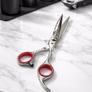 Ciseaux de coiffure professionnels de 6,5 pouces, lame tranchante en acier inoxydable, ciseaux de texture pour barbier, coiffure en salon - Product Image 6