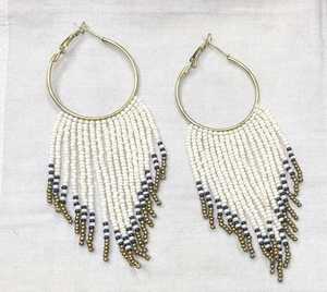 ต่างหูลูกปัดแฟชั่นใหม่สุดหรูดีไซน์ใหม่ล่าสุดเครื่องประดับโบฮีเมียนทำด้วยมือลูกปัดส่วนบุคคลต่างหูตุ้งติ้งสำหรับงานปาร์ตี้ของขวัญ - Product Image 1