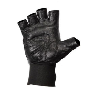 Gants de musculation pour la salle de sport, achat en gros, longs bracelets de poignet, cuir, musculation, gants de musculation pour la salle de sport - Product Image 4
