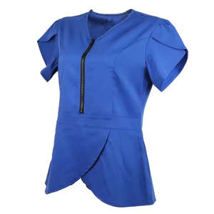 Traje de enfermería con cuello en V de diseño personalizado Uniforme de Enfermería de alta calidad para mujeres y hombres. - Product Image 3