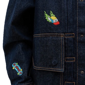 2026 Men Patchwork <b>Jeans</b> Jacket Low MOQ Men Patchwork <b>Jeans</b> Jacket New Arrival Men Patchwork <b>Jeans</b> Jacket - Product Image 5