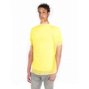 Camiseta de Algodón Rosa de Manga Corta con Cuello Redondo para Mujer, Jerzees 29M, Amarillo Neón, Camiseta de Algodón Lisa a Precio de Fábrica para Serigrafía - Product Image 2