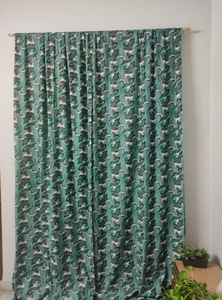 Hermosas cortinas y cenefas indio de algodón con estampado Floral, textiles hechos a mano para el hogar, decoración elegante suave y transpirable para habitación - Product Image 6