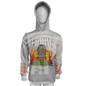 Sudadera con Capucha de Algodón Grueso de Moda Urbana para Hombre, Estilo Hip-Hop, Holgada, con Logotipo Personalizado, Nueva Tendencia 2025 - Product Image 1