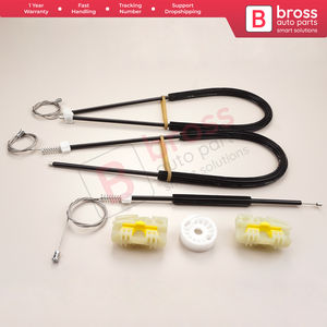 BWR 816 Kit de reparación de regulador de ventana puerta delantera derecha 6J4837402 para Seat Ibiza MK4 5 puertas 20082016 Bross Auto Parts - Product Image 3