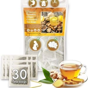 Sachets de thé EXPAD Premium Curcuma Gingembre Cannelle Herbal Health 100% Natural 120g - Product Image 6