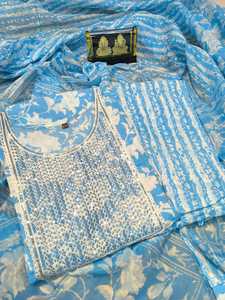 Ensemble Salwaar Kameez ethnique tendance pour femmes, magnifique pour les festivals et les mariages - Costumes en gros, Kurti ethnique indien pakistanais - Product Image 2