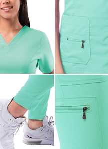 Uniformes Médicos de Verano para Hospital, Conjuntos de 2 Piezas, Uniformes de Enfermera para Hospital, Servicio OEM - Product Image 3